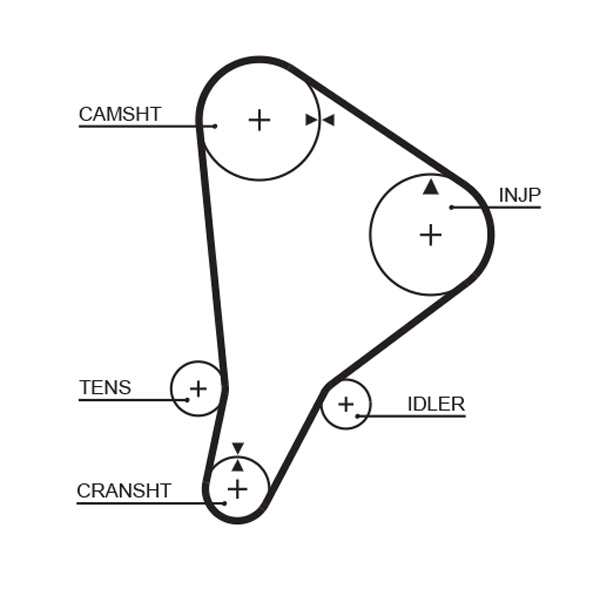 Timing Belt - 5118 GATES