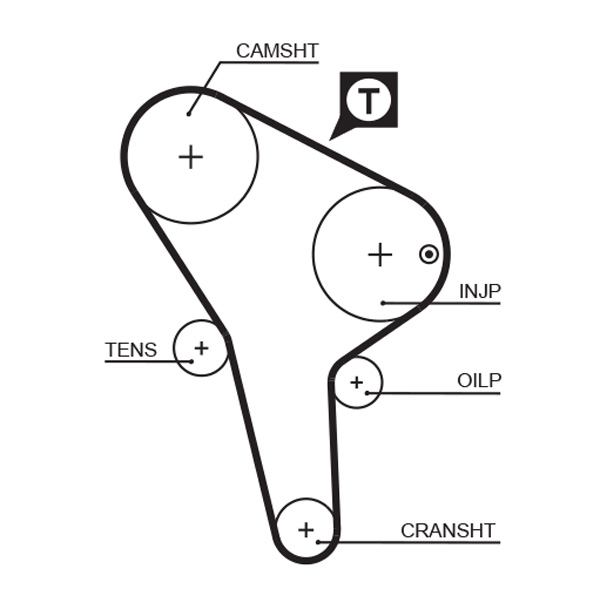 Timing Belt - 5176 GATES