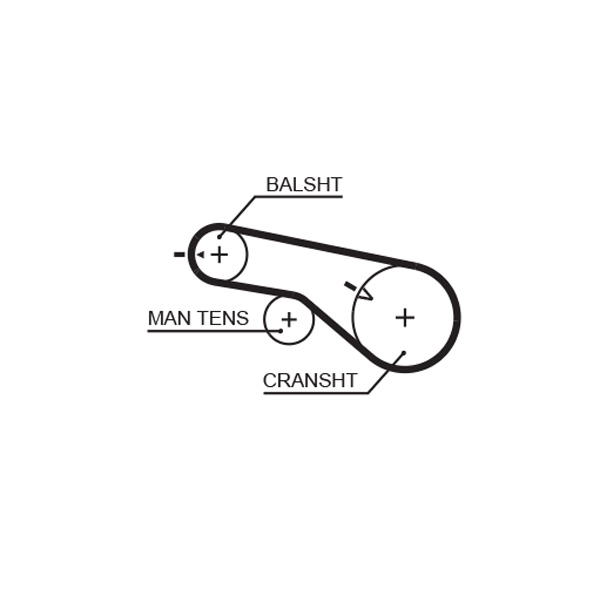 Timing Belt - 5570XS GATES