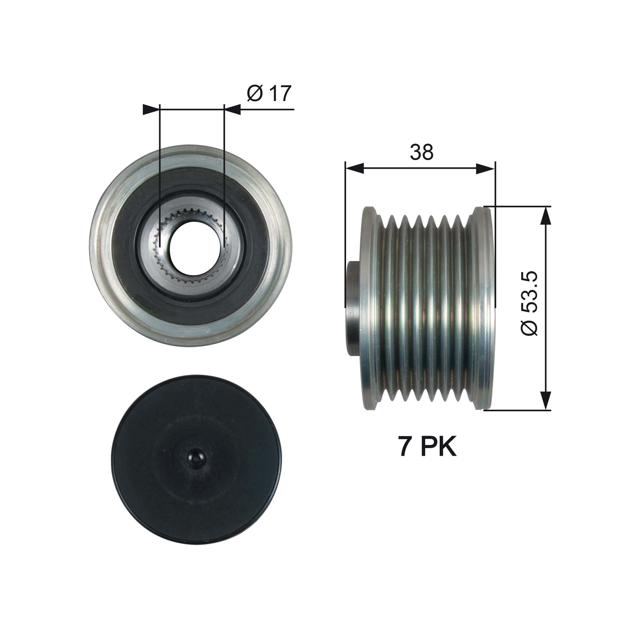 Alternator Freewheel Clutch - OAP7190 GATES