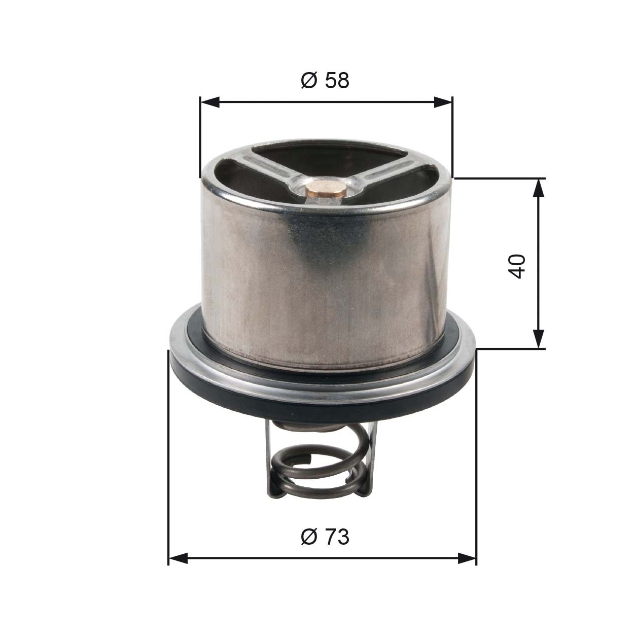 Thermostat, coolant - TH07882 GATES