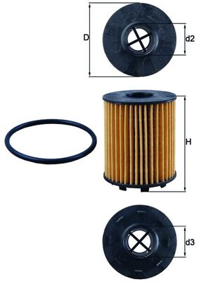 Oil Filter - OX 371D KNECHT