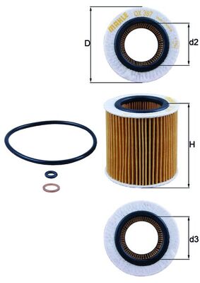 Oil Filter - OX 387D KNECHT