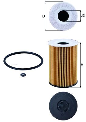 Filtro olio - OX 787D KNECHT