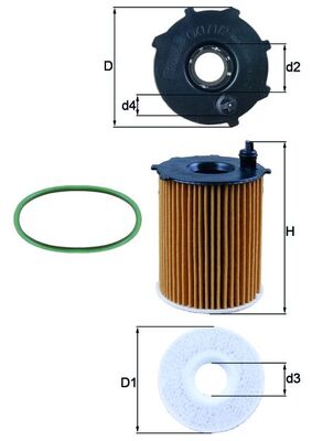 Filtro olio - OX 171/2D1 KNECHT