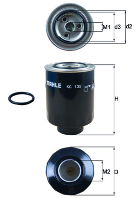 Fuel filter - KC 135D KNECHT
