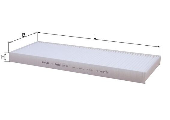 Filter, interior air - LA 45 KNECHT