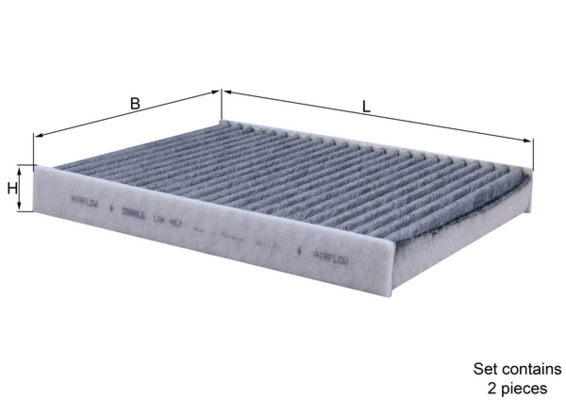Filter, interior air - LAK 467/S KNECHT