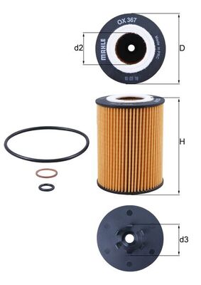 Oil Filter - OX 367D KNECHT