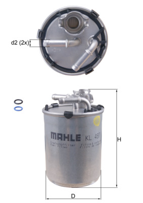 Топливный фильтр - KL 497D KNECHT