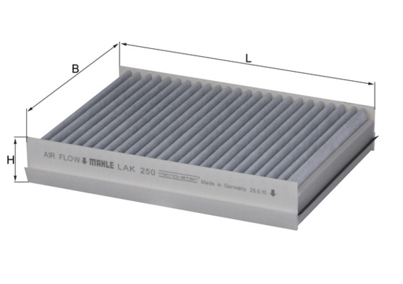 Filtro, Aria abitacolo - LAK 250 KNECHT