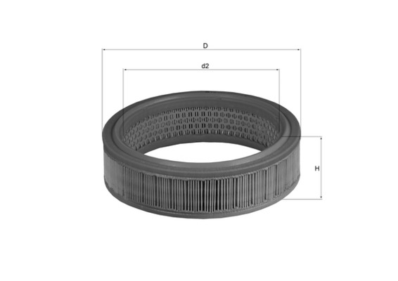 Filtro aria - LX 158 KNECHT