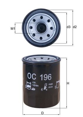 Oil Filter - OC 196 KNECHT