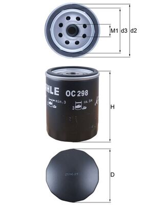 Oil Filter - OC 298 KNECHT