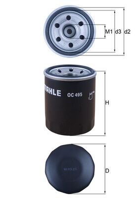 Oil Filter - OC 495 KNECHT