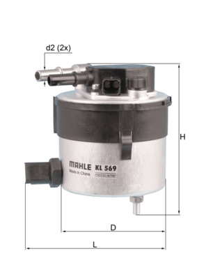 Fuel filter - KL 569 KNECHT