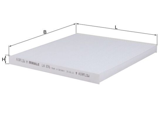 Filter, interior air - LA 876 KNECHT