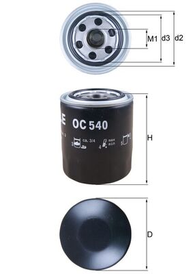 Oil Filter - OC 540 KNECHT