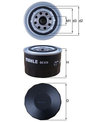 Oil Filter - OC 570 KNECHT