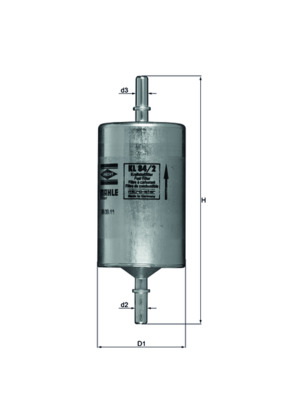 Fuel filter - KL 84/2 KNECHT