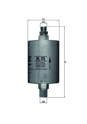 Fuel filter - KL 22 KNECHT