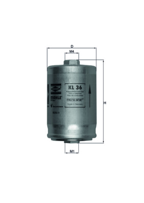 Filtro carburante - KL 36 KNECHT