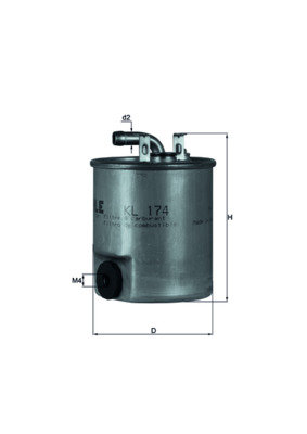 Fuel filter - KL 174 KNECHT