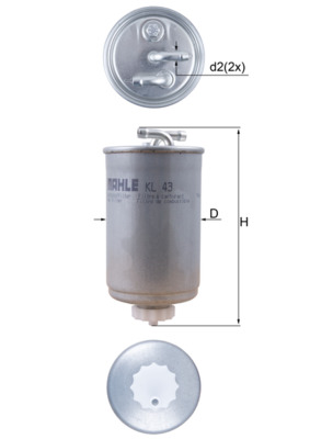 Fuel filter - KL 43 KNECHT