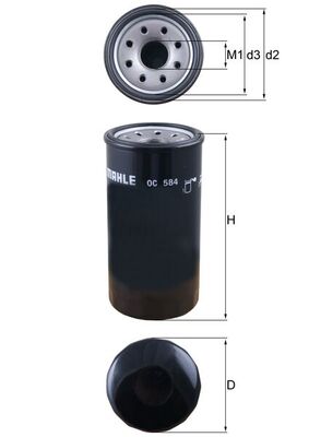 Oil Filter - OC 584 KNECHT