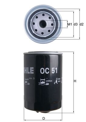 Oil Filter - OC 51 KNECHT