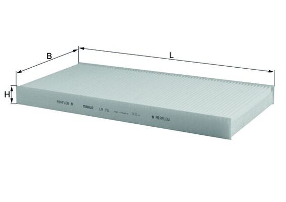 Filter, interior air - LA 78 KNECHT