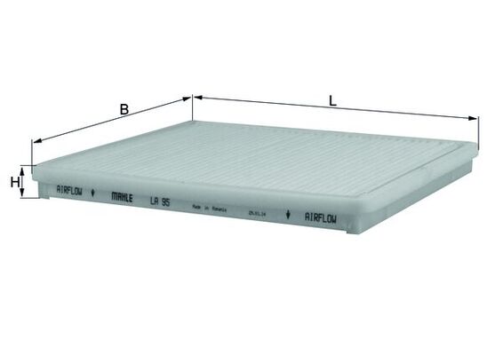 Filter, interior air - LA 95 KNECHT