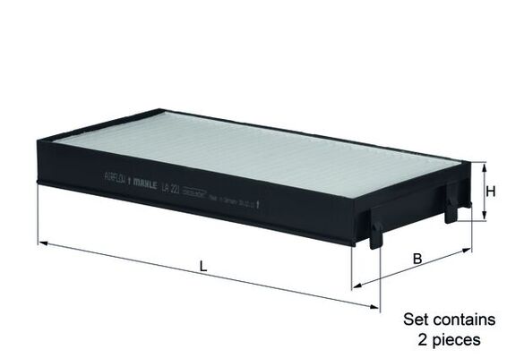 Filter, interior air - LA 221/S KNECHT