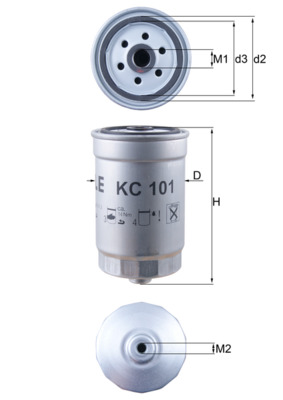 Filtro carburante - KC 101 KNECHT