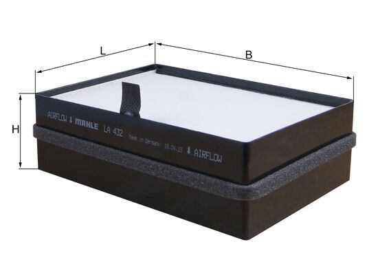 Filter, interior air - LA 432 KNECHT