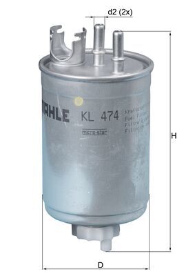 Fuel filter - KL 474 KNECHT