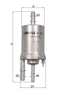 Fuel filter - KL 871 KNECHT