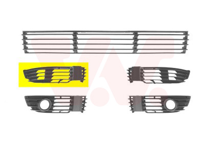 Ventilation Grille, bumper - 5837592 VAN WEZEL
