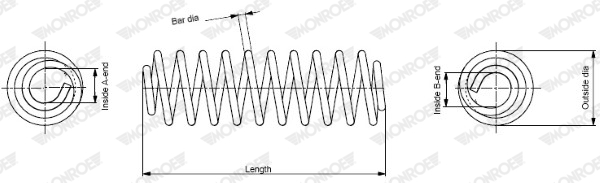 Coil Spring - SP1953 MONROE