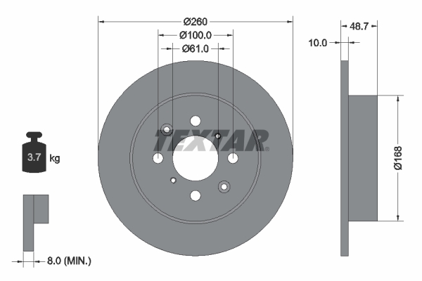Brake Disc - 92125300 TEXTAR