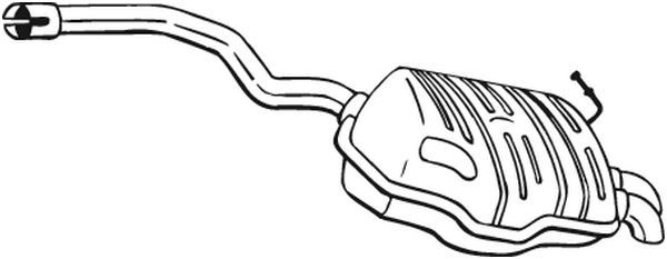 Silenziatore posteriore - 220-469 BOSAL