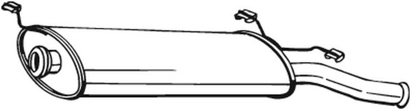 End Silencer - 135-507 BOSAL