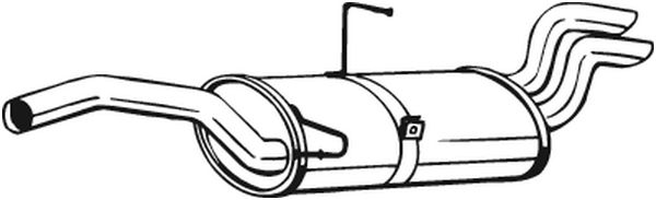 Silenziatore posteriore - 135-567 BOSAL
