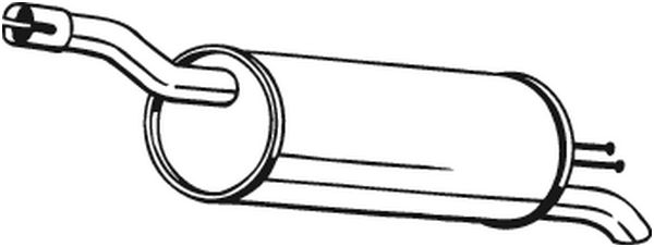 Silenziatore posteriore - 148-351 BOSAL