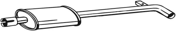 vidurinis duslintuvas - 200-019 BOSAL
