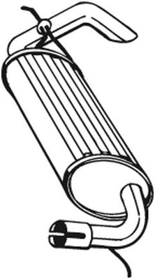 Silenziatore posteriore - 211-395 BOSAL