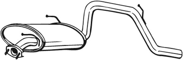 End Silencer - 219-381 BOSAL