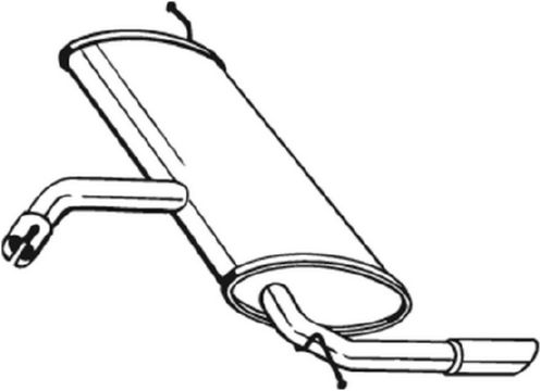 Silenziatore posteriore - 227-043 BOSAL