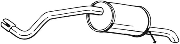 End Silencer - 227-019 BOSAL
