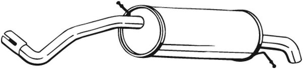 Silenziatore posteriore - 233-439 BOSAL